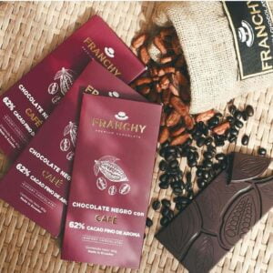 CHOCOLATE NEGRO con CAFÉ, 62% CACAO – 80gr