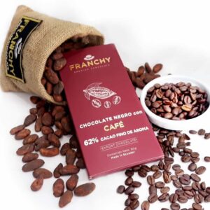 CHOCOLATE NEGRO con CAFÉ, 62% CACAO – 80gr